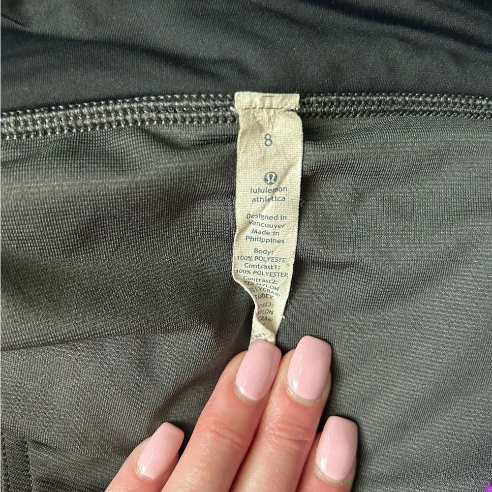 Lululemon Speed Short 2.5” 4-Way Stretch Purple Gingham 8 - Picture 9 of 9